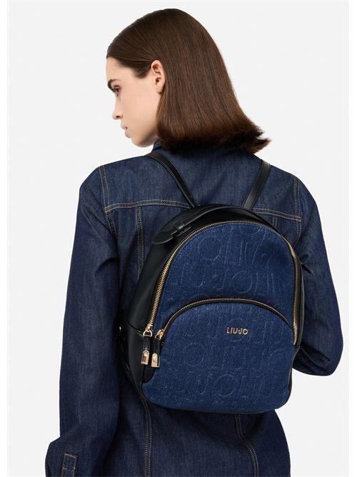 Zaino medio in denim LIU JO | AF5157D0001/94024